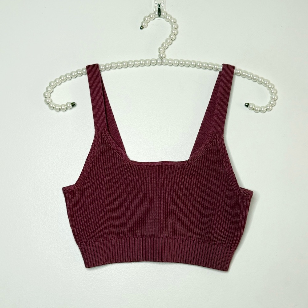 MOTHER Ribbed Tank Top